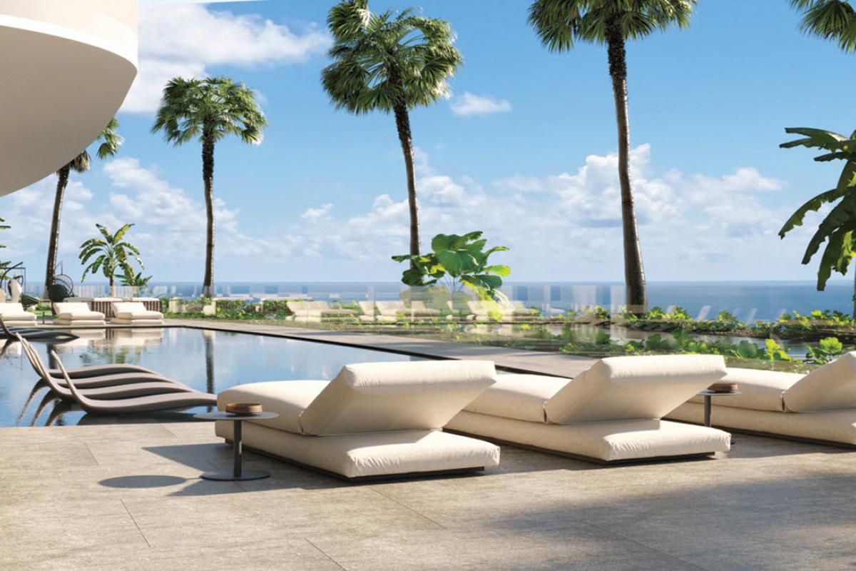 Vita at Grove Isle Pool Deck Rendering